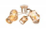 Потолочная люстра на штанге Мелодия Света SS1N SS8748-5 WT+GD 000067894