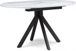 Деревянный стол Woodville Бетина мрамор белый / черный 504210