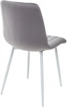 Стул DUBLIN G062-40 серый, велюр / белый каркас M-City UDC7066G06240WHT