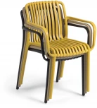 Стул уличный La Forma (ex Julia Grup) Isabellini (Черный/ Полипропилен,Пластик,Металл)