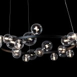 Подвесной светильник Loft IT Molecule 10023/1200 (220V, на тросе, шарики, кольцо)