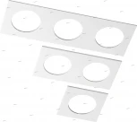 Рамка для одного встраиваемого светильника Novotech Metis, квадрат, белый