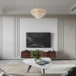 Подвесная люстра хрустальная на штанге Arte Milano Sorrento-6109 376109/9/300/570 GD (220V)