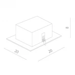 Встраиваемый точечный светильник Arte Lamp Cardani Semplice A5949PL-1WH (220V)