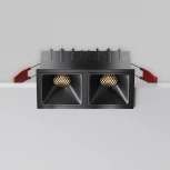 Встраиваемый светильник Maytoni Alfa LED DL043-02-10W3K-SQ-B-1 (220V)