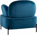 Кресло Stool Group Кэнди с подлокотниками велюр синий УТ000036650