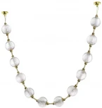 Подвесной светильник Odeon Light Crystal 5008/48L золотой/прозрачный/металл/акрил LED 48W (220V, шарики, бусы)