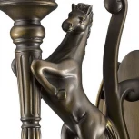 Настенный фонарь уличный Favourite Guards 1334-1WL (220V, факел, животные, IP44)