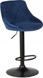 Стул барный LOGAN BLACK (синий велюр (MJ9-117))
