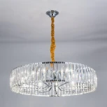 Подвесная люстра Eletto EL321P10 (220V, хрусталь, подвески, на цепи, круглые)
