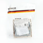 Переключатель одноклавишный перекрестный (слоновая кость) Stekker Эрна 39926