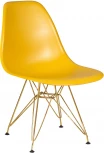 Стул обеденный DSR (ножки золотые, цвет горчичный (Y-03))
