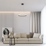 Подвесной светодиодный светильник Eurosvet Parafe 40024/1 LED серый (220V, на тросе, круглые)