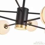 Потолочная люстра на штанге Arte Milano 272069/8 BK (LED, 220V, шарики)