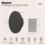 Настенный светильник уличный Maytoni Wald O420WL-L7GF (LED, 220V, круглые, IP65)