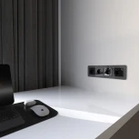 Накладка для розетки USB (черный акрил) Werkel W1179548 (a064050)