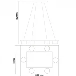 Подвесной светильник Lucia Tucci Natura 152.6 LED VENGE