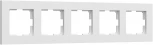 Рамка на 5 постов (белый софт) Werkel W0052961 (a067786)
