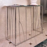 Консольный стол AllConsoles 1021-CS clear серебряный