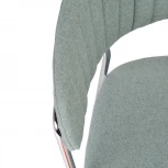 Стул Turin бирюзовый с золотыми ножками