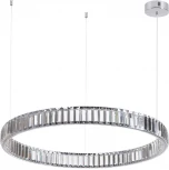 Подвесной светильник Odeon Light L-vision 4930/45L хром/прозрачный металл/хрусталь LED 45W VEKIA (220V, на тросе, кольцо)