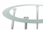 Стеклянный стол Woodville Vasko белый 11316