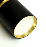 Подвесной светильник Feron ML1868 Barrel ZEN levitation 48447 MR16 35W, 230V, чёрный, золото (на проводе, круглые)