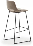 Zahara Барный стул коричневый с черными стальными ножками 76 см La Forma (ex Julia Grup) арт.148497