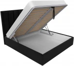 Кровать интерьерная Афродита 200 (Черный/Велюр) Лига Диванов арт.120609