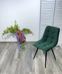 Стул CHILLI-Q зеленый #19, велюр / черный каркас, 4 шт/ 1 к