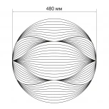 Светодиодный светильник потолочный 90Вт с ПДУ Lumin'arte Dune CLL51