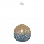 Подвесной светильник ST Luce Vimini SL1514.523.01 Белый/Бежевый, Синий E27 1*40W (220V, на проводе, шар)