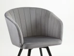 Стул MyFar Фредерик поворотный темно-серый велюр MF1043-1