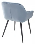 Стул M-City BREEZE G108-56 пудровый синий/темно-серый каркас, велюр