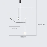 Люстра на штанге Lines ImperiumLoft Lines-08 (140823-26) (220V, шарики)