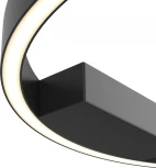 Потолочный светильник круглый Maytoni Rim MOD058CL-L25BK (LED, 220V, кольцо)