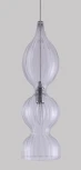 Подвесной светильник Crystal Lux Iris SP1 B TRANSPARENT (220V, на проводе, круглые)