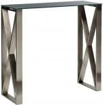 Консольный стол Garda Decor 76AR-8165KONS (Хром/Дымчатый)