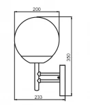 Настенный фонарь уличный Oasis Light Inox 75301