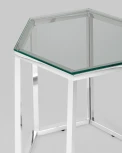 Журнальный стол Stool Group ГЕКС серебро УТ000004638