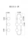 Бра MyFar Stacy MR1014-4W (220V)