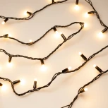 Светодиодная гирлянда ARD-STRING-CLASSIC-1000-BLACK-100LED-MILK PULSE Warm (230V, 7W) (IP65)