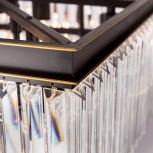 Подвесная люстра ярусная каскадная Citilux Мартин CL332231 (220V, хрусталь, на цепи)