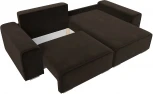 Диван угловой Лига-029 правый угол (Коричневый/Микровельвет) Лига Диванов арт.121919