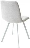 Стул ELVIS WZ2042-19 галечный серый фактурный велюр/ белый каркас M-City 629M04991
