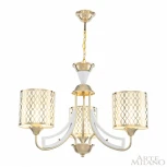 Подвесная люстра Arte Milano Florentia-3387 303387/3 Wh/Gd (220V, на цепи)
