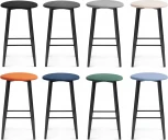 Барный стул Woodville Гангток крутящийся изумруд / черный матовый