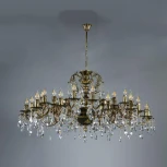 Подвесная большая люстра Ambiente by Brizzi Benisa 2226/30 PB Tear Drop (220V, на цепи, подсвечник, свеча)