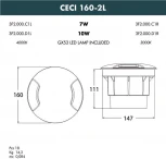 Встраиваемый светильник уличный Fumagalli CECI 3F2.000.000.LXD1L (220V, IP67)