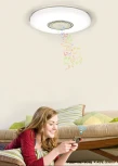 Потолочный светильник круглый Omnilux Melofon OML-47307-52 (LED, 220V, управление смартфоном, умный дом - i-Lamp, звездное небо)